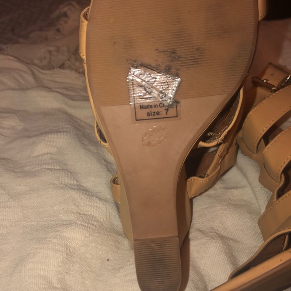 Summer Tan Wedges 7 - Picture 2 of 5